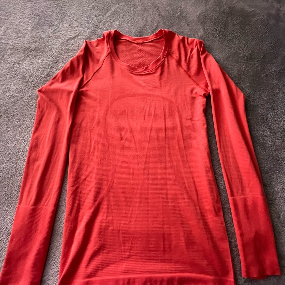 Lululemon Orange Long Sleeve